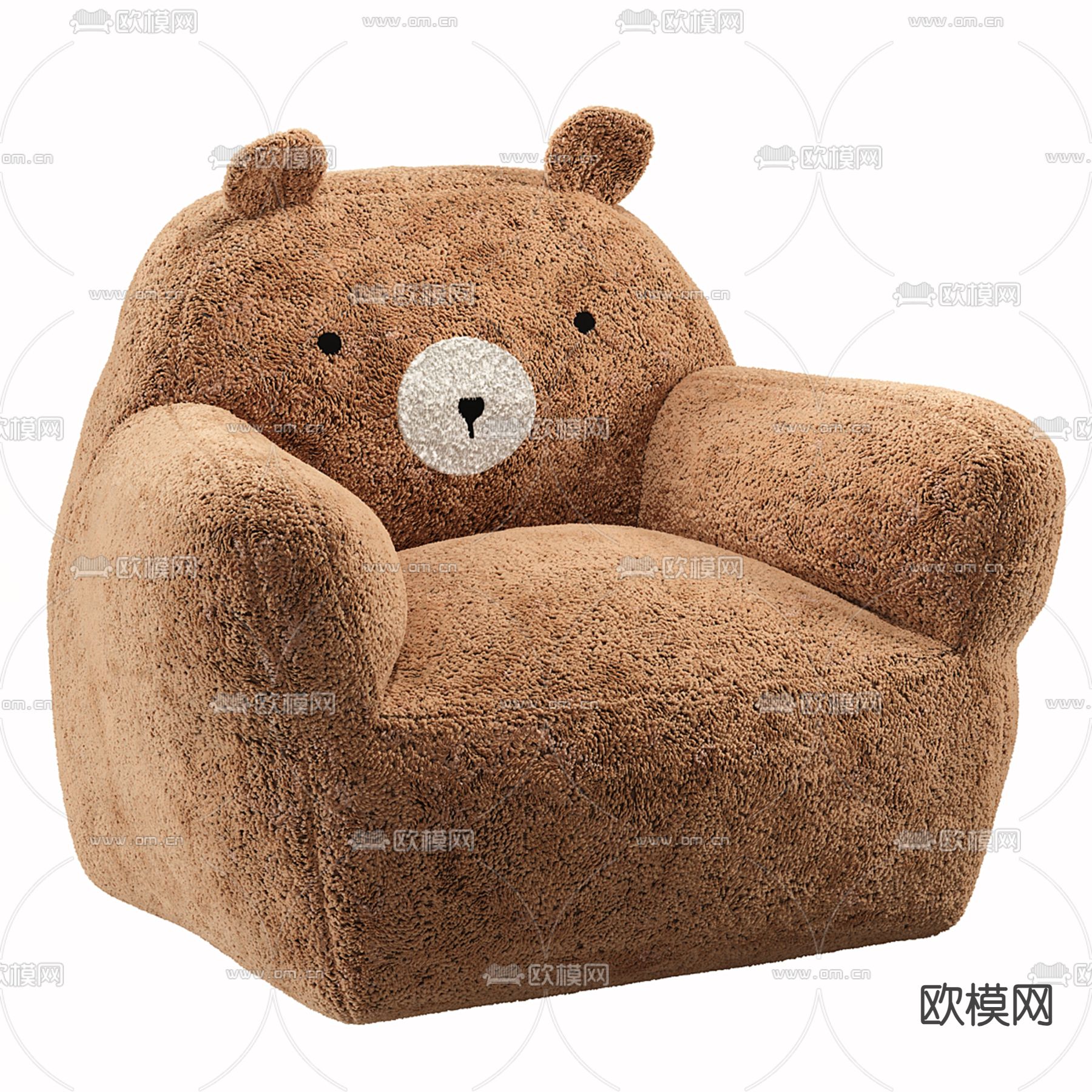 懒人沙发 小熊沙发 卡通沙发3d模型下载