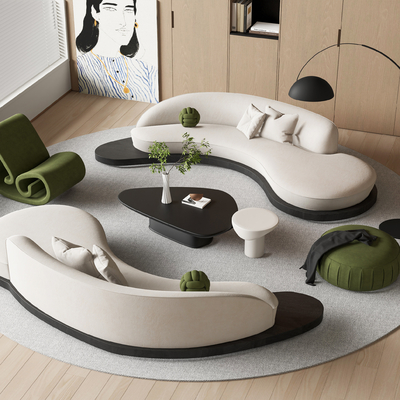 现代组合沙发su模型