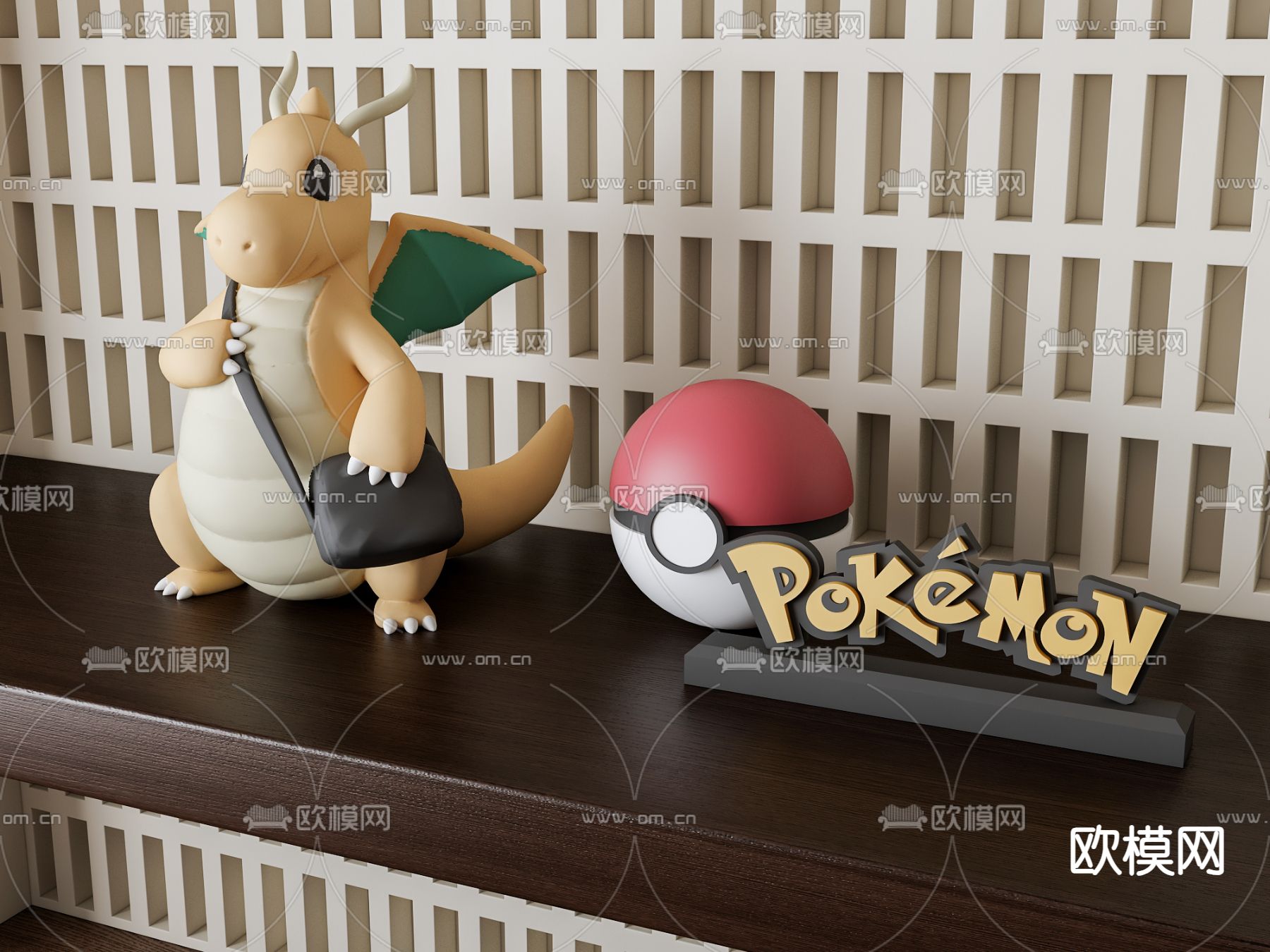 快龙潮玩 雕塑 公仔 手办摆件3d模型下载