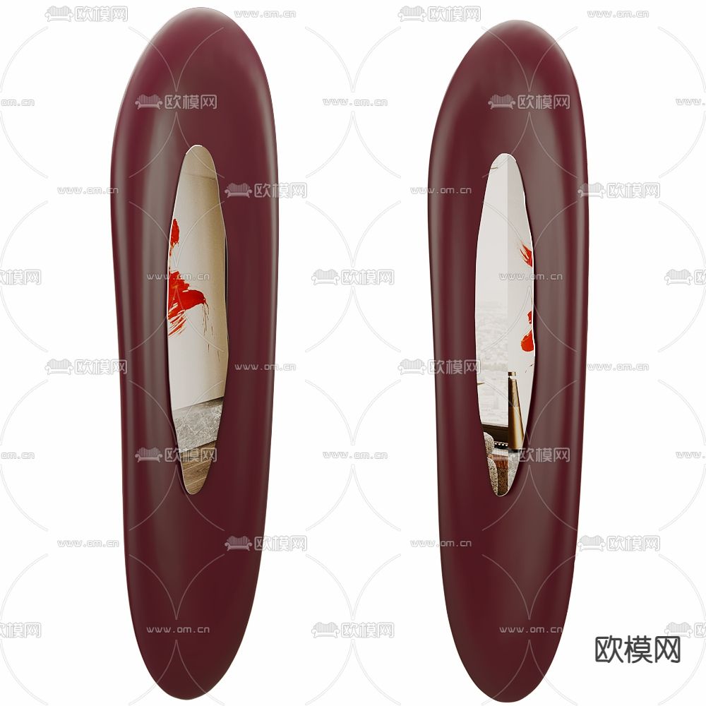 异形镜子 装饰镜3d模型下载