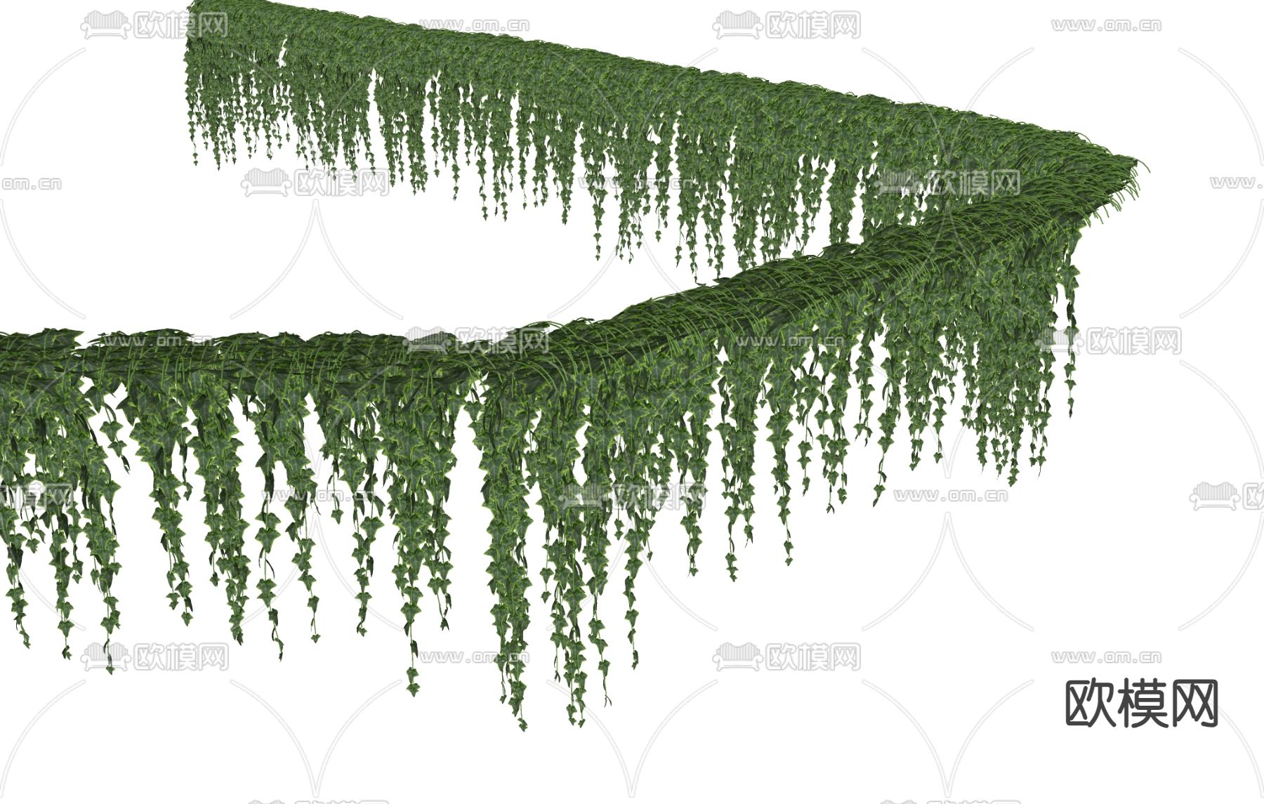 植物绿植 吊篮 吊挂植物su模型下载（渲染图1）