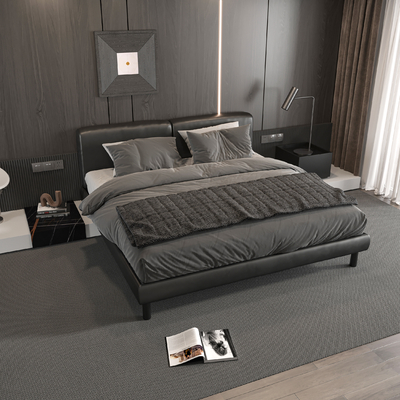  Minotti 双人床su模型 