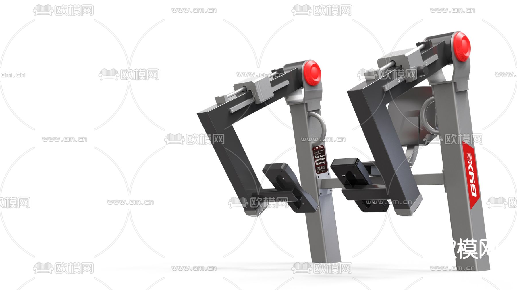 户外健身器材 脚踏机3d模型下载