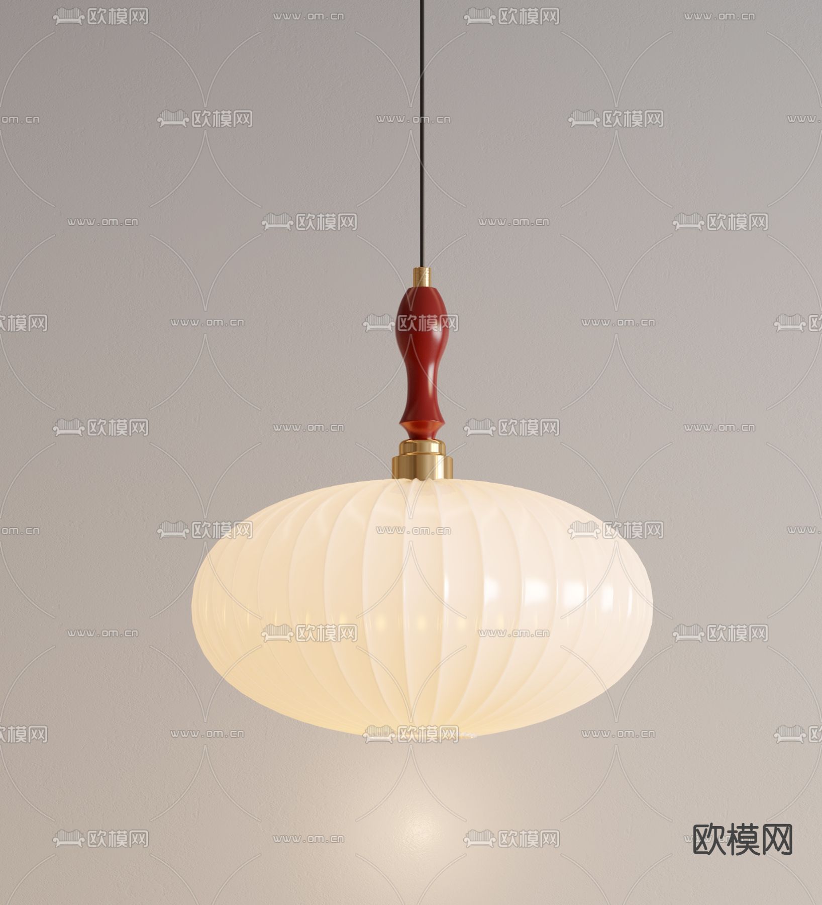 Retro 法式吊灯 奶油风吊灯3d模型下载