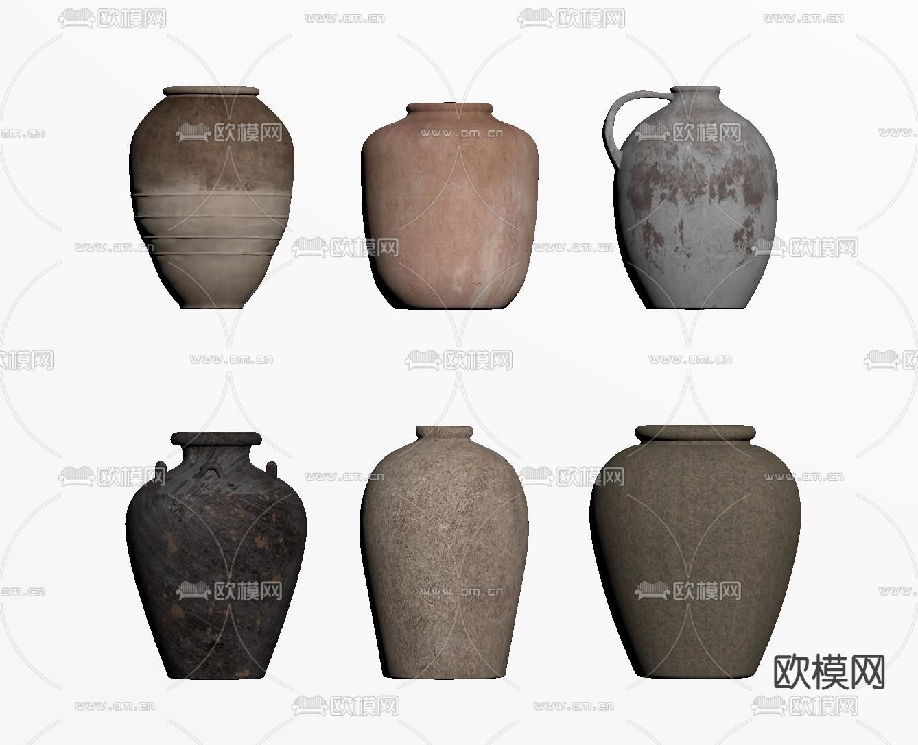 侘寂陶瓷摆件su模型下载（渲染图1）