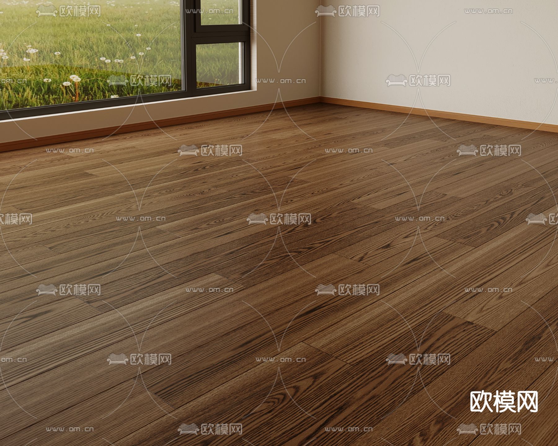 人字铺木地板 原木色地板3d模型下载