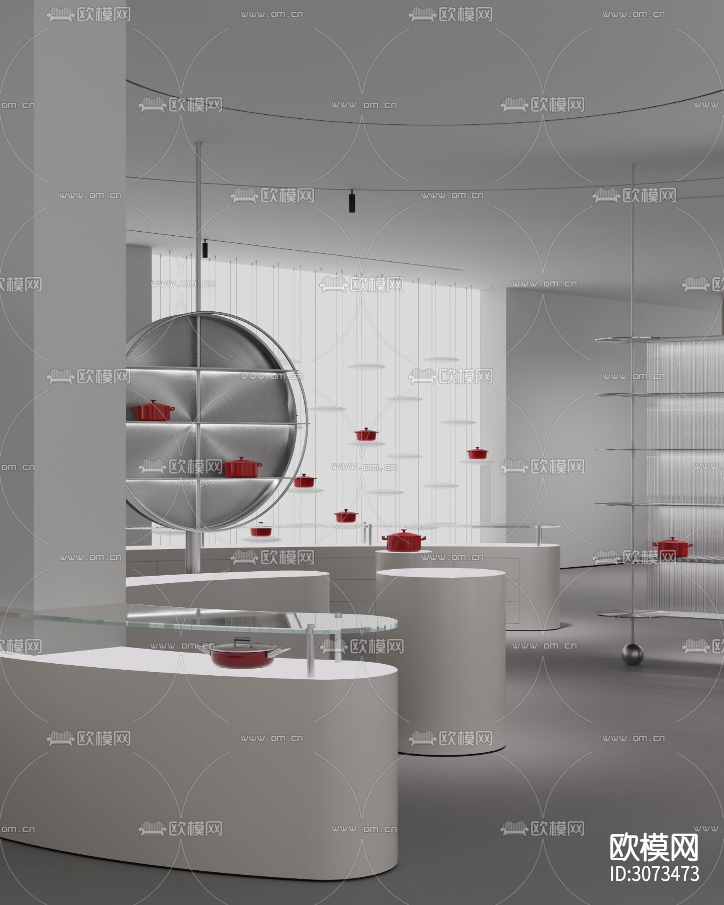 办公室 会议室 工装装修效果图下载（渲染图2）