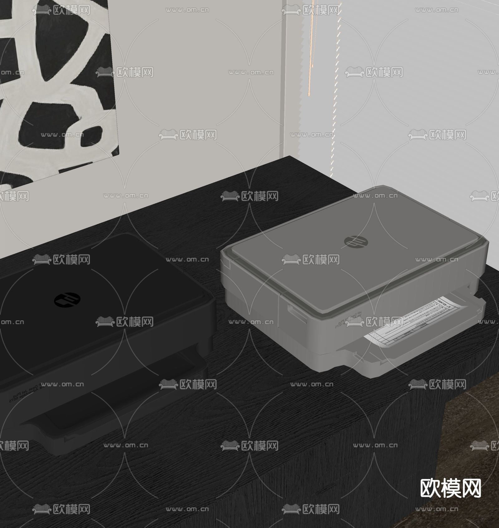 打印机su模型下载（渲染图1）