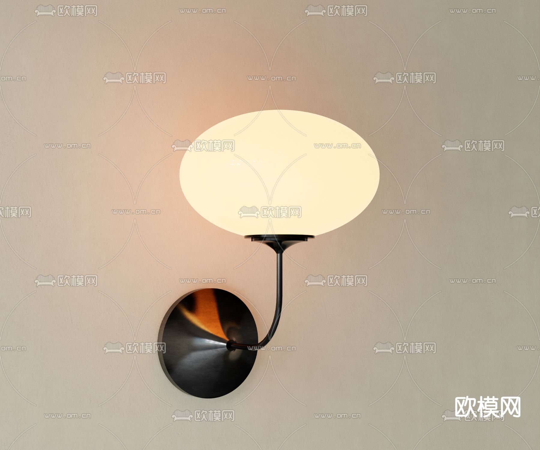侘寂壁灯3d模型下载