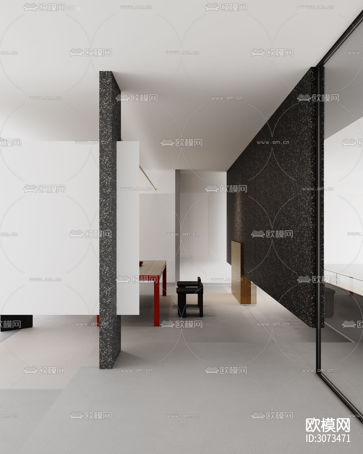 电商办公室 工装装修效果图下载（渲染图4）