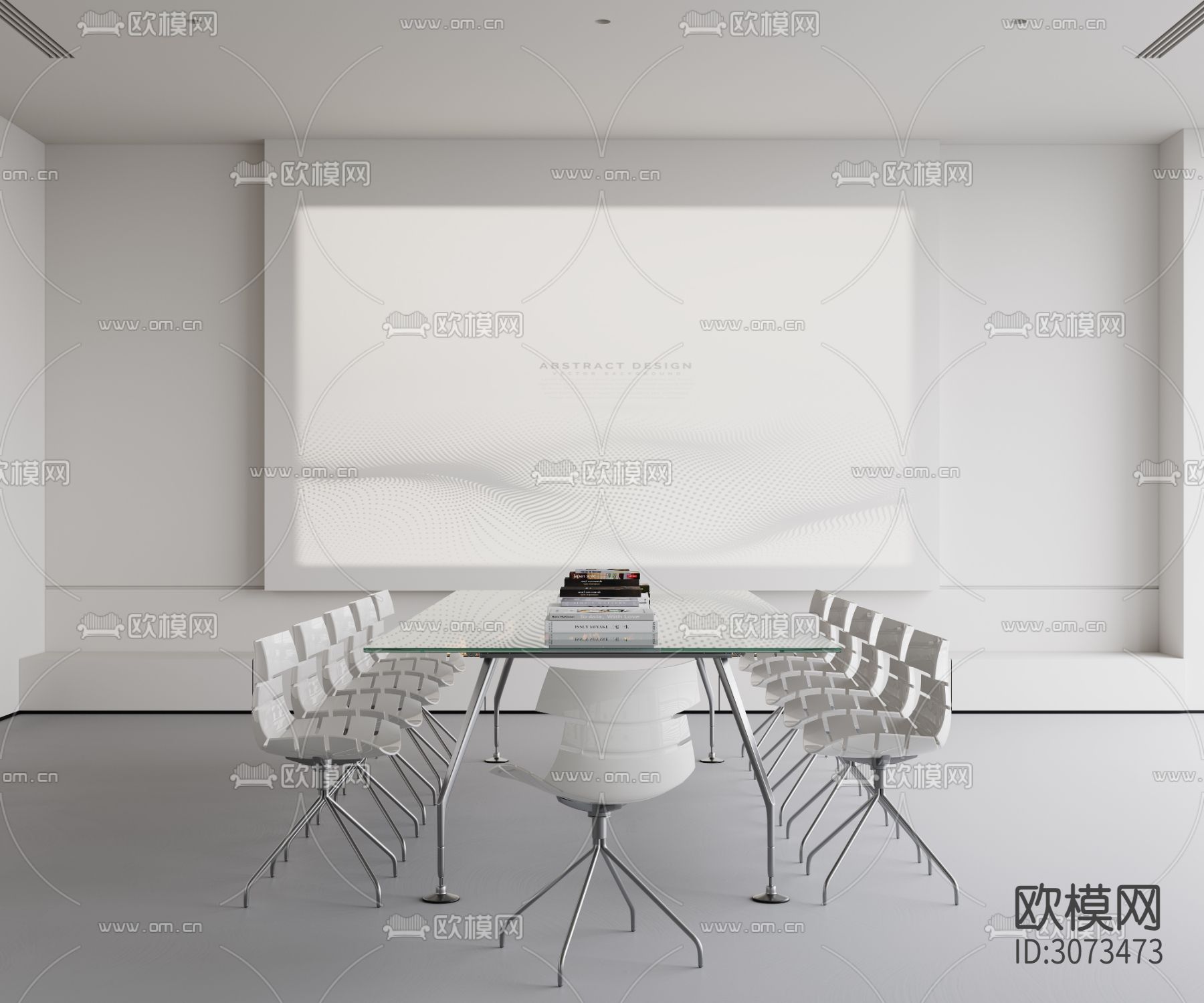 办公室 会议室 工装装修效果图下载（渲染图1）