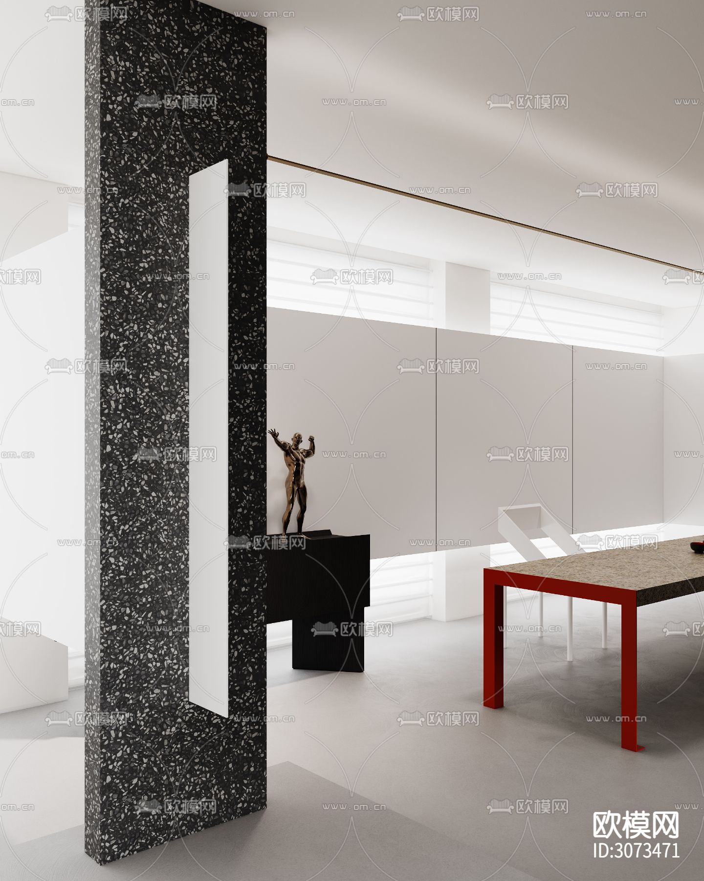 电商办公室 工装装修效果图下载（渲染图5）