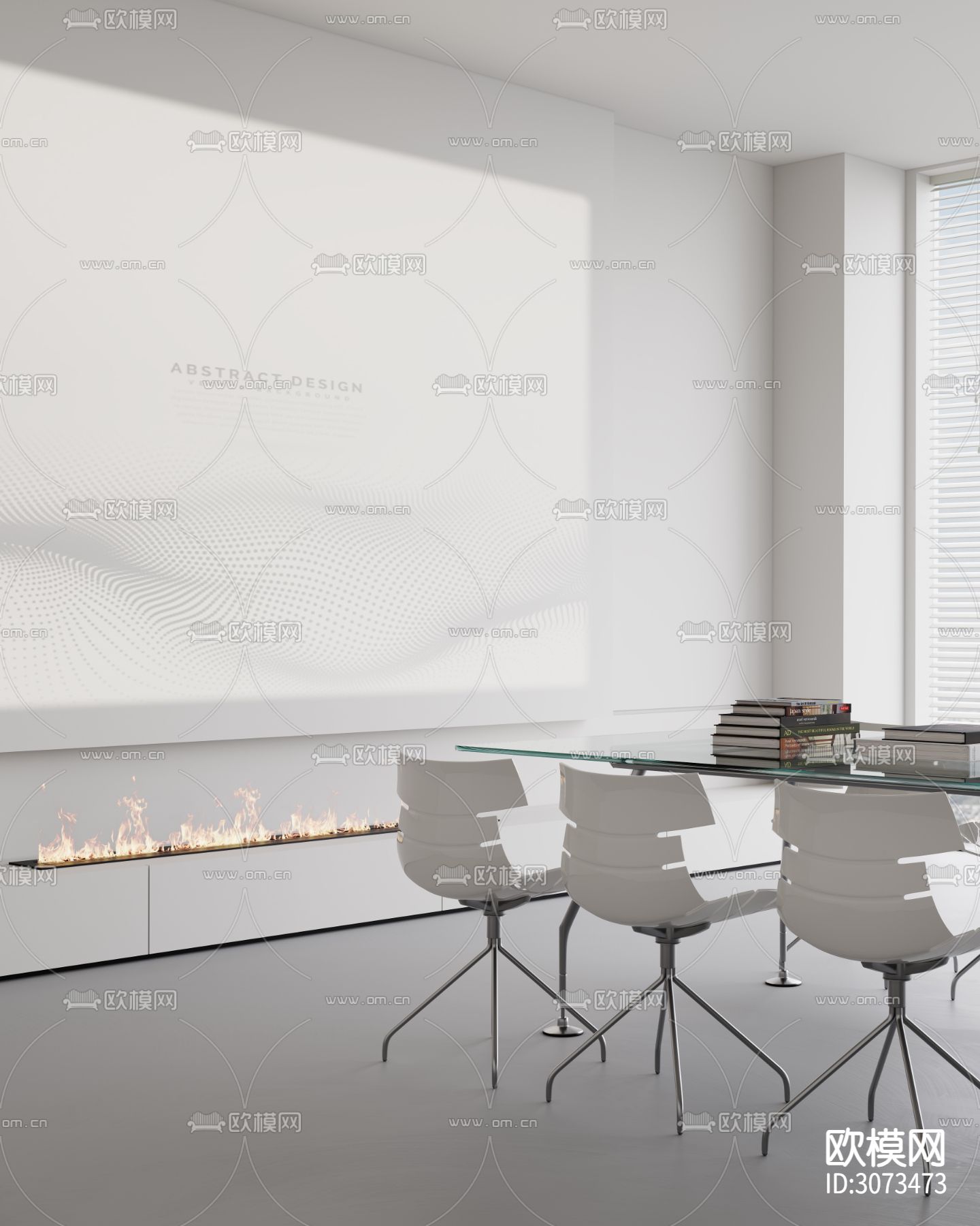 办公室 会议室 工装装修效果图下载（渲染图14）