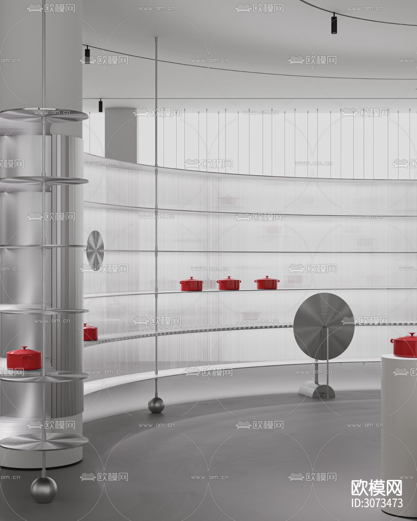 办公室 会议室 工装装修效果图下载（渲染图10）