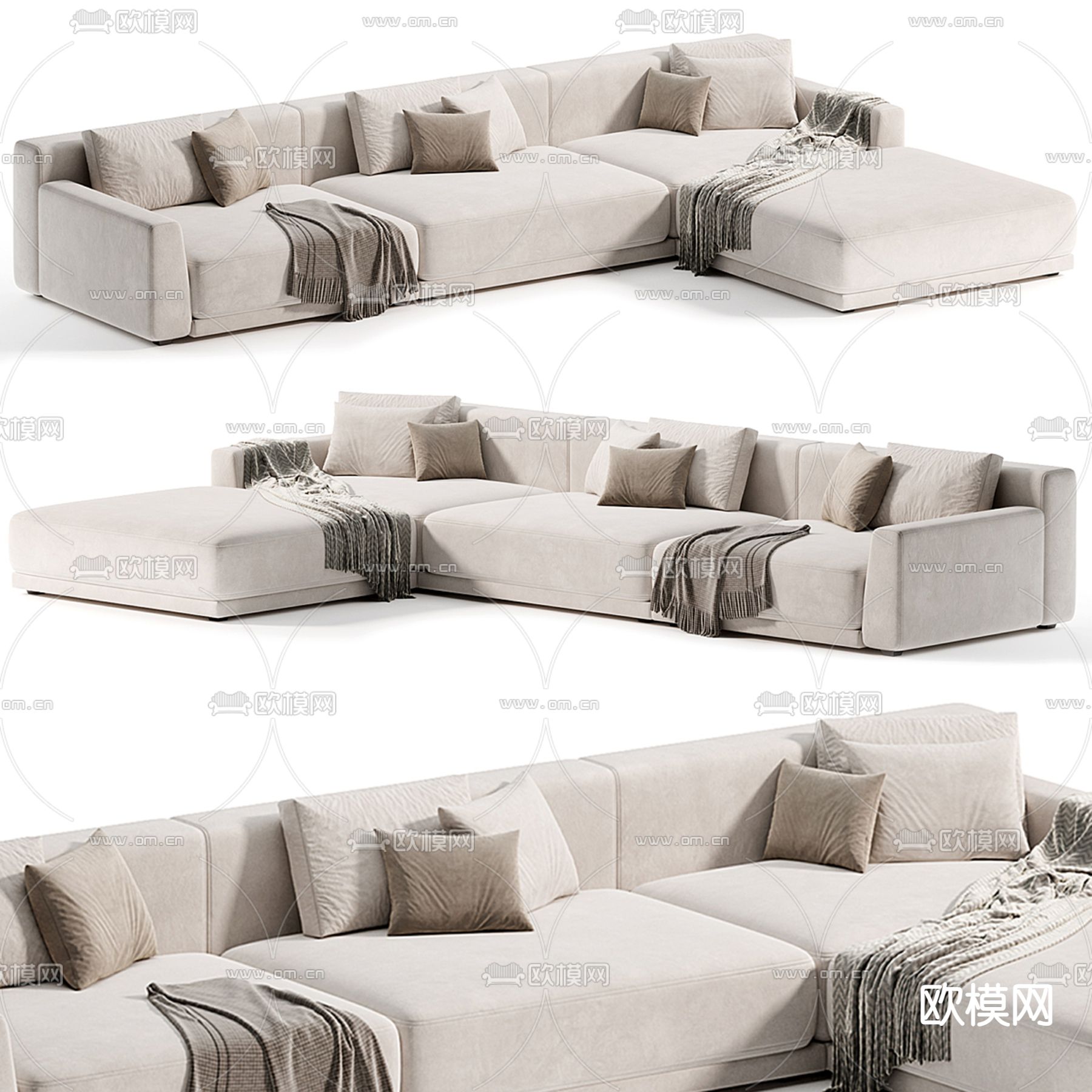Poliform 多人沙发 转角沙发3d模型下载