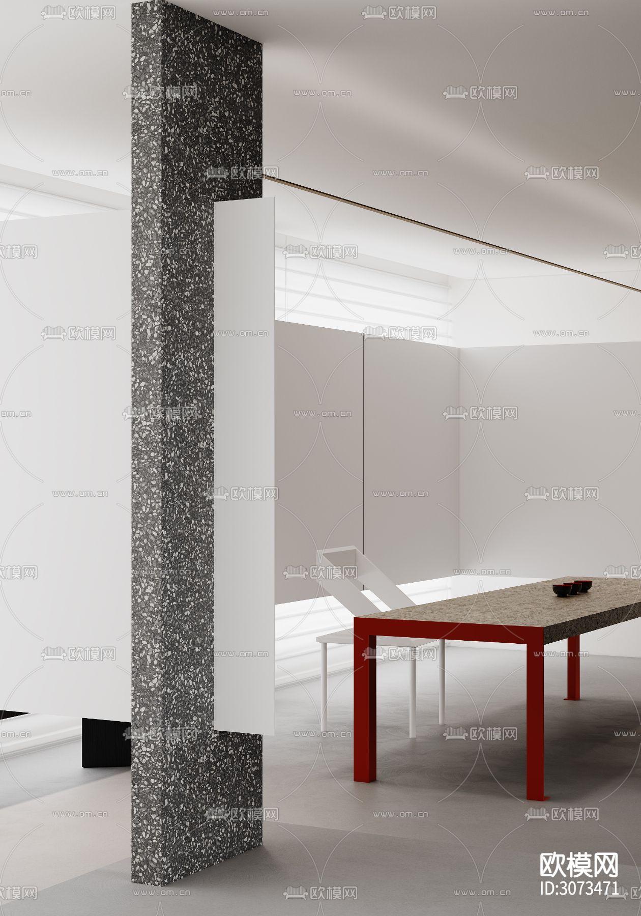 电商办公室 工装装修效果图下载（渲染图7）