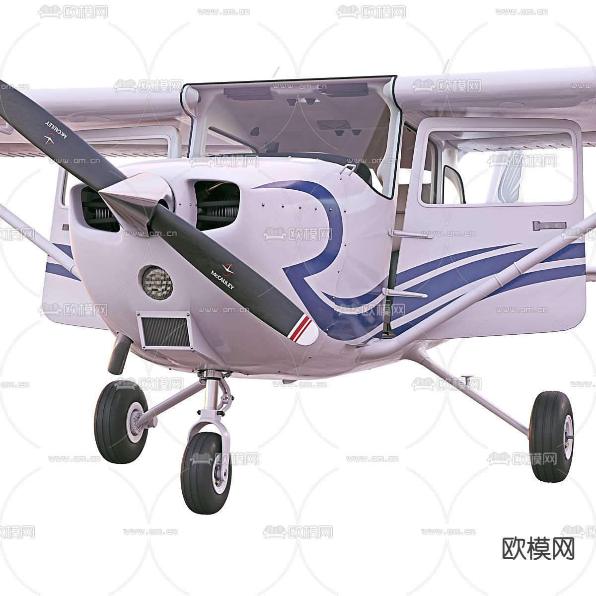 航空飞机 直升机3d模型下载（渲染图2）