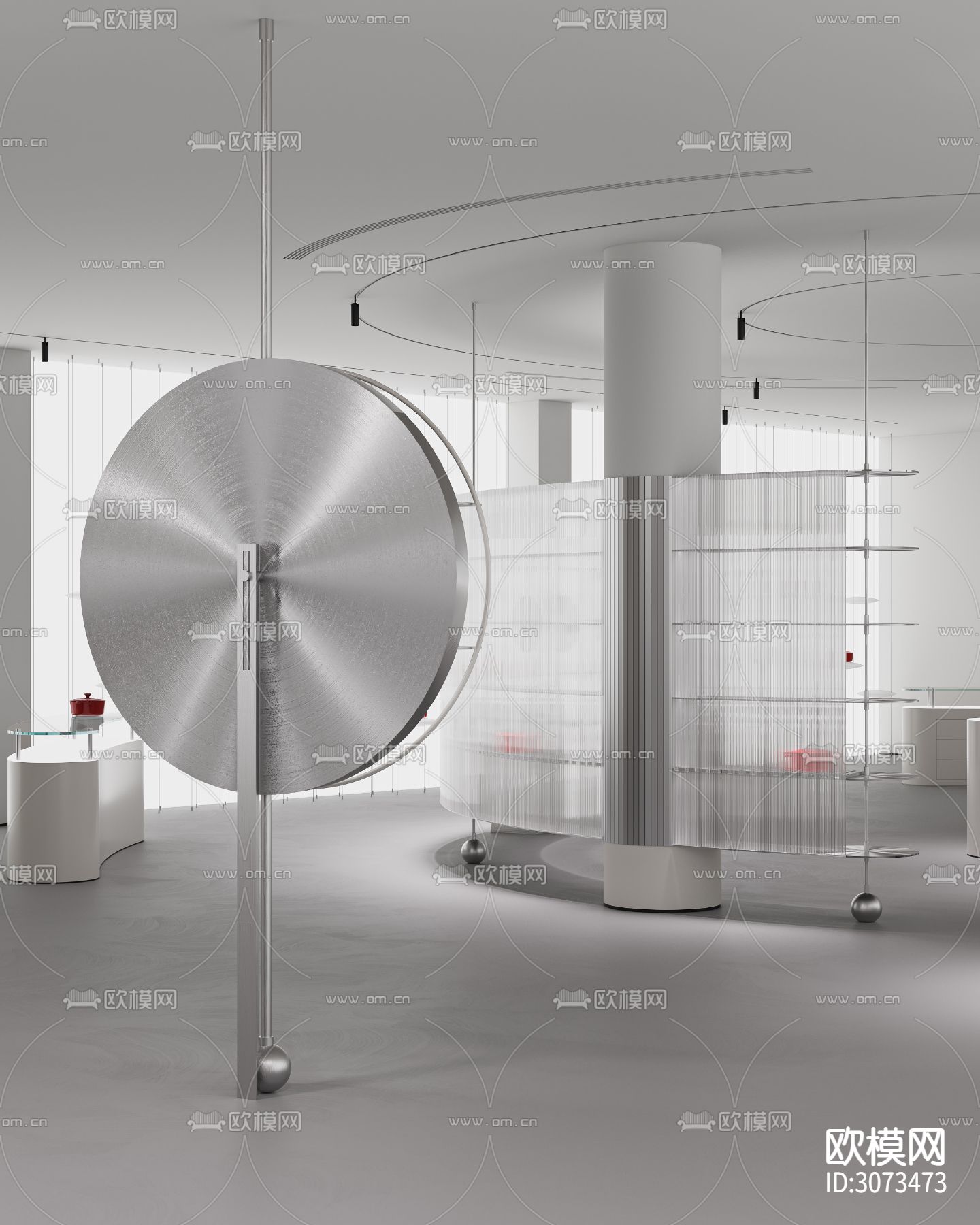 办公室 会议室 工装装修效果图下载（渲染图9）