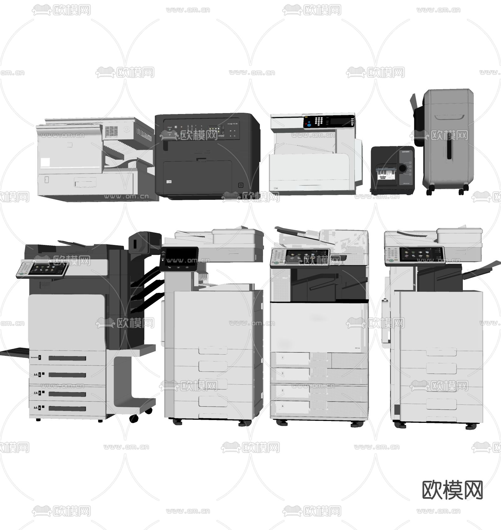 打印机su模型下载（渲染图1）
