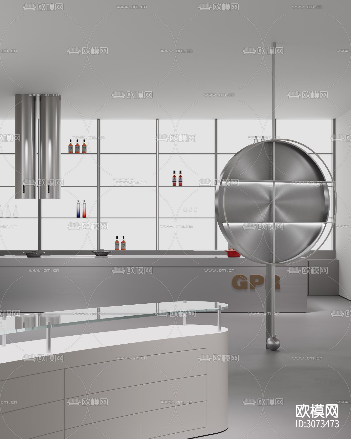 办公室 会议室 工装装修效果图下载（渲染图8）