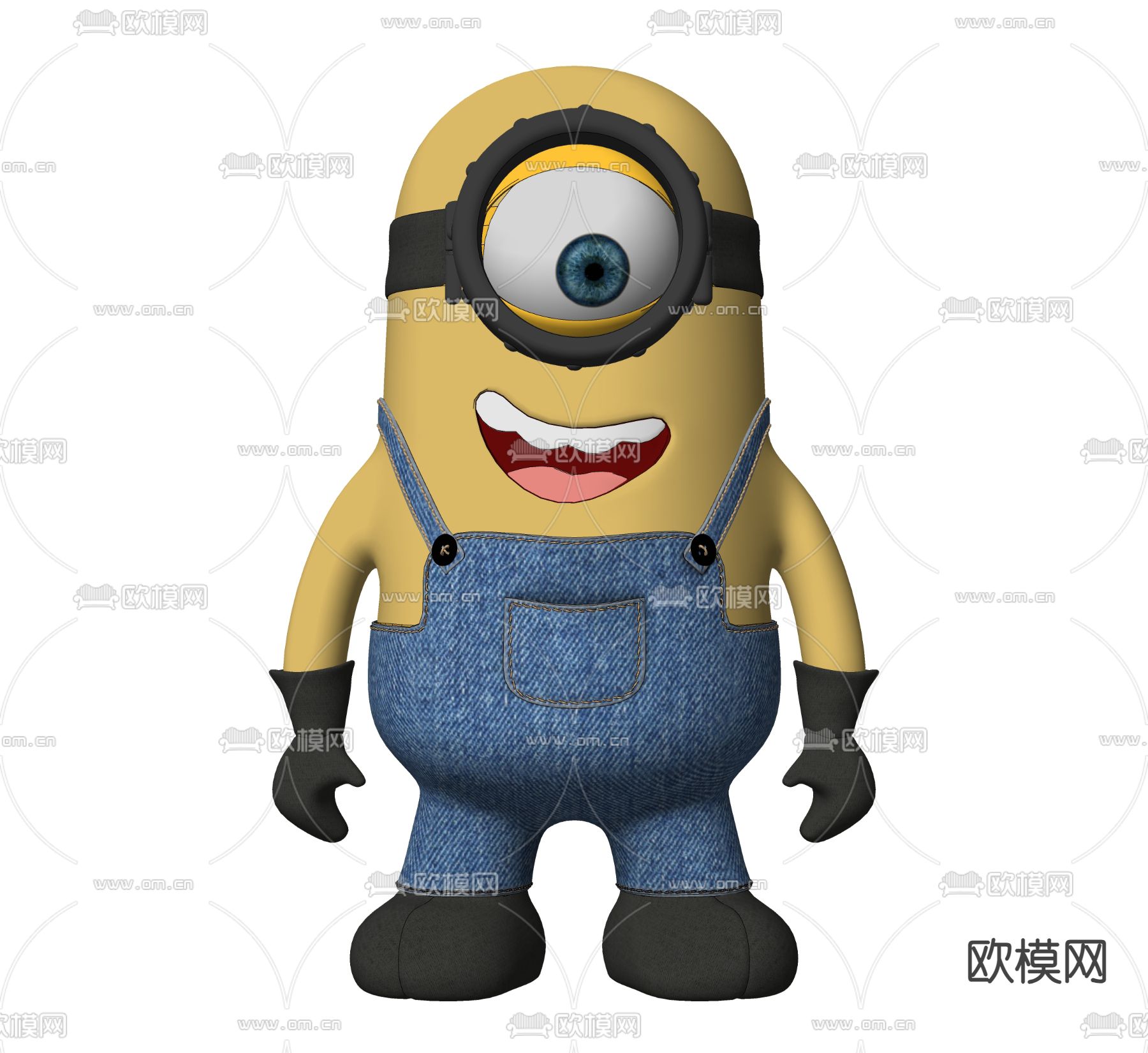 Minjon小黄人 玩偶 公仔su模型下载（渲染图2）