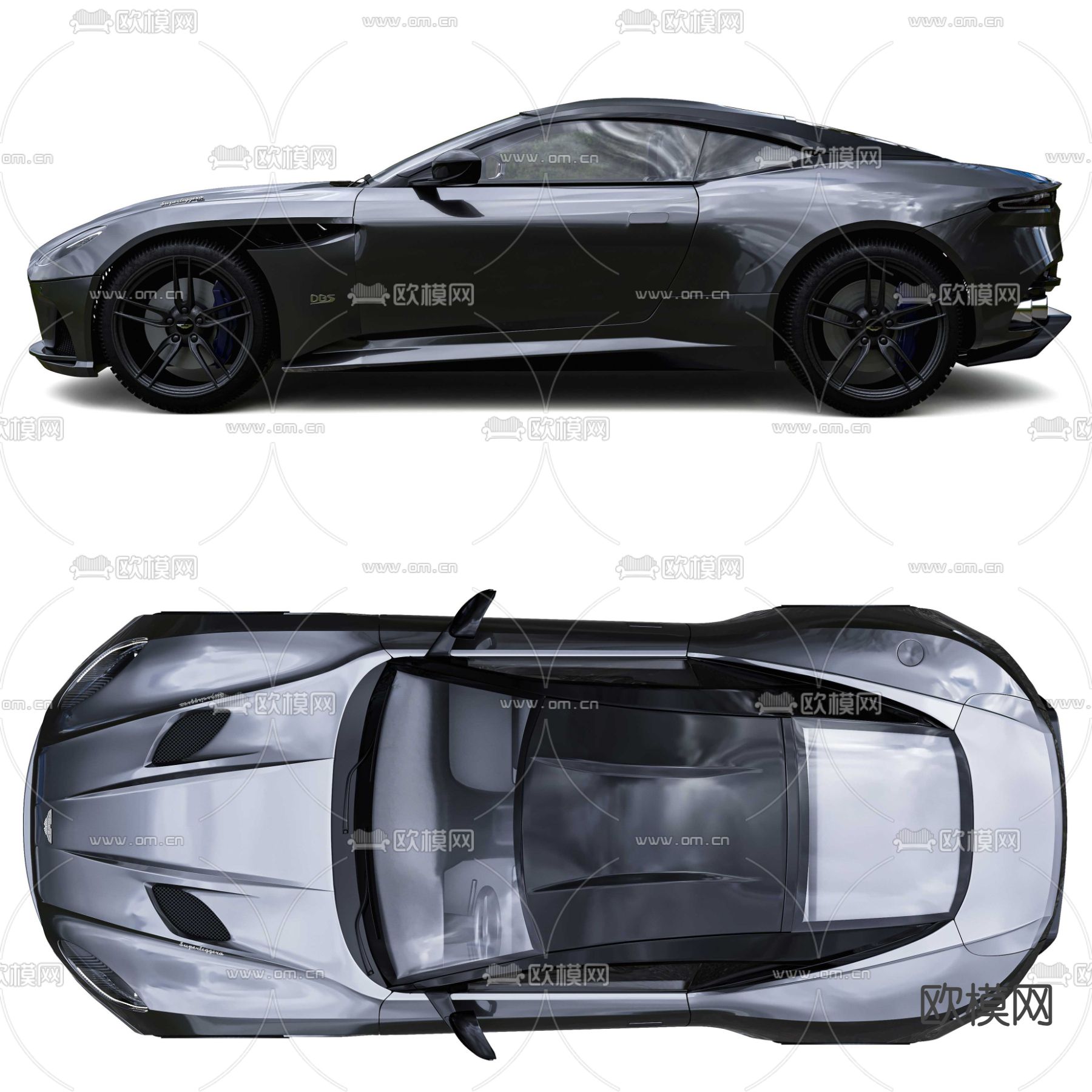 阿斯顿马丁汽车 超级跑车3d模型下载（渲染图3）