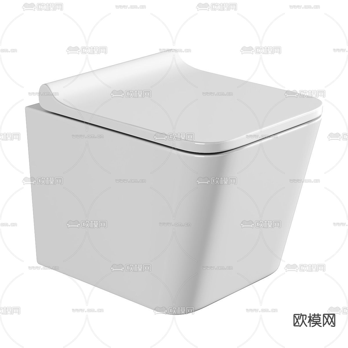 悬空马桶 坐便器3d模型下载