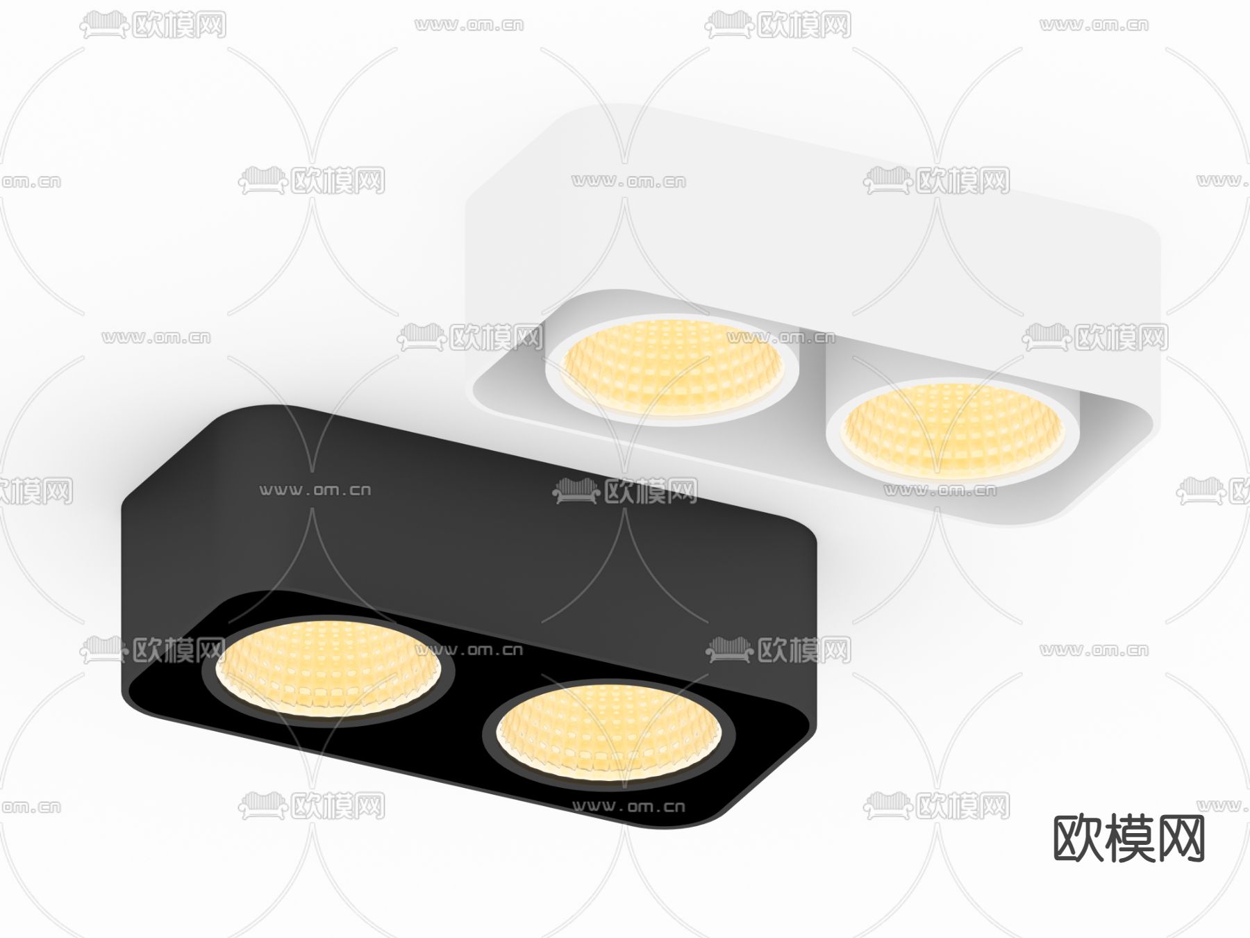 照明射灯 洗墙灯 顶灯 明装筒灯3d模型下载