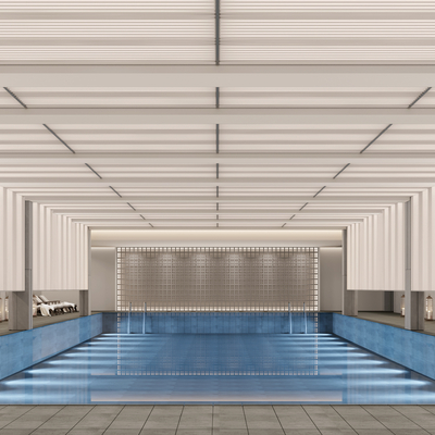 室内游泳池3d模型