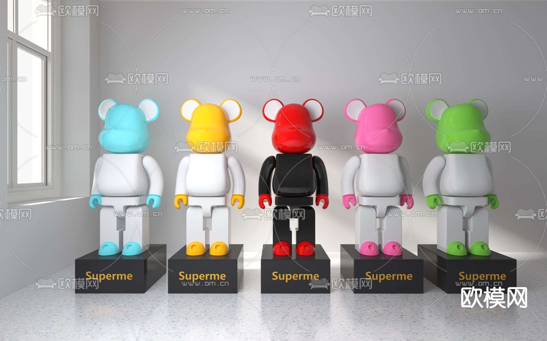 暴力熊 潮玩 摆件3d模型下载