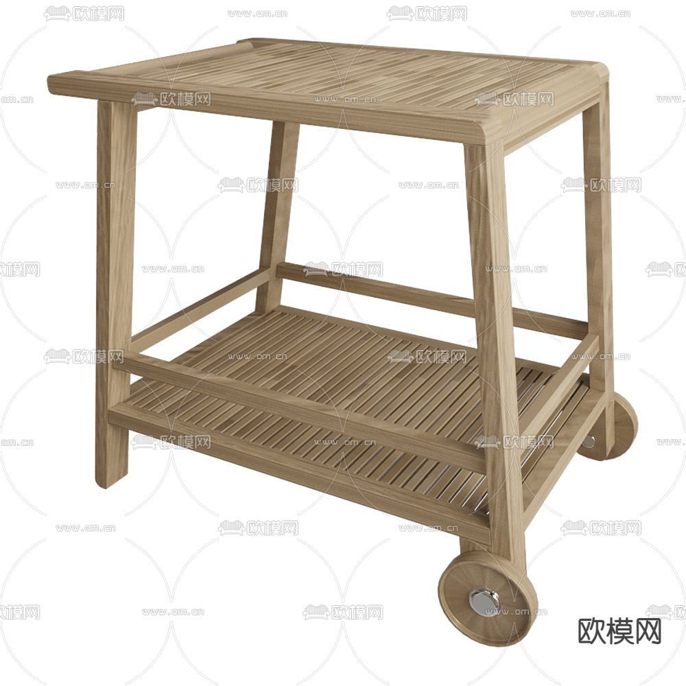 Blinde 移动餐车 活动推车3d模型下载（渲染图3）