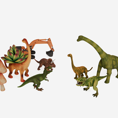  现代恐龙玩具su模型 