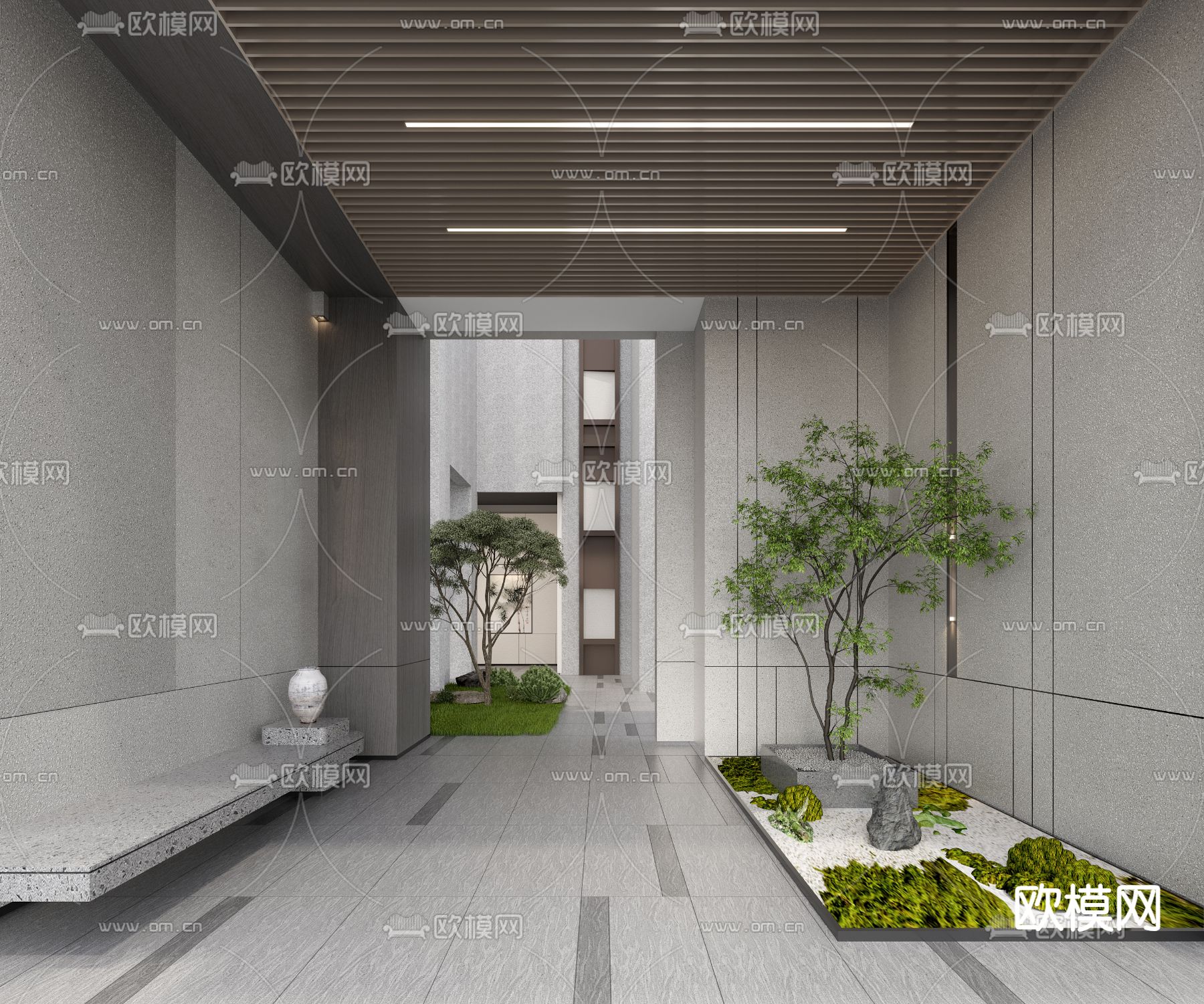 入户门厅 公共活动空间3d模型