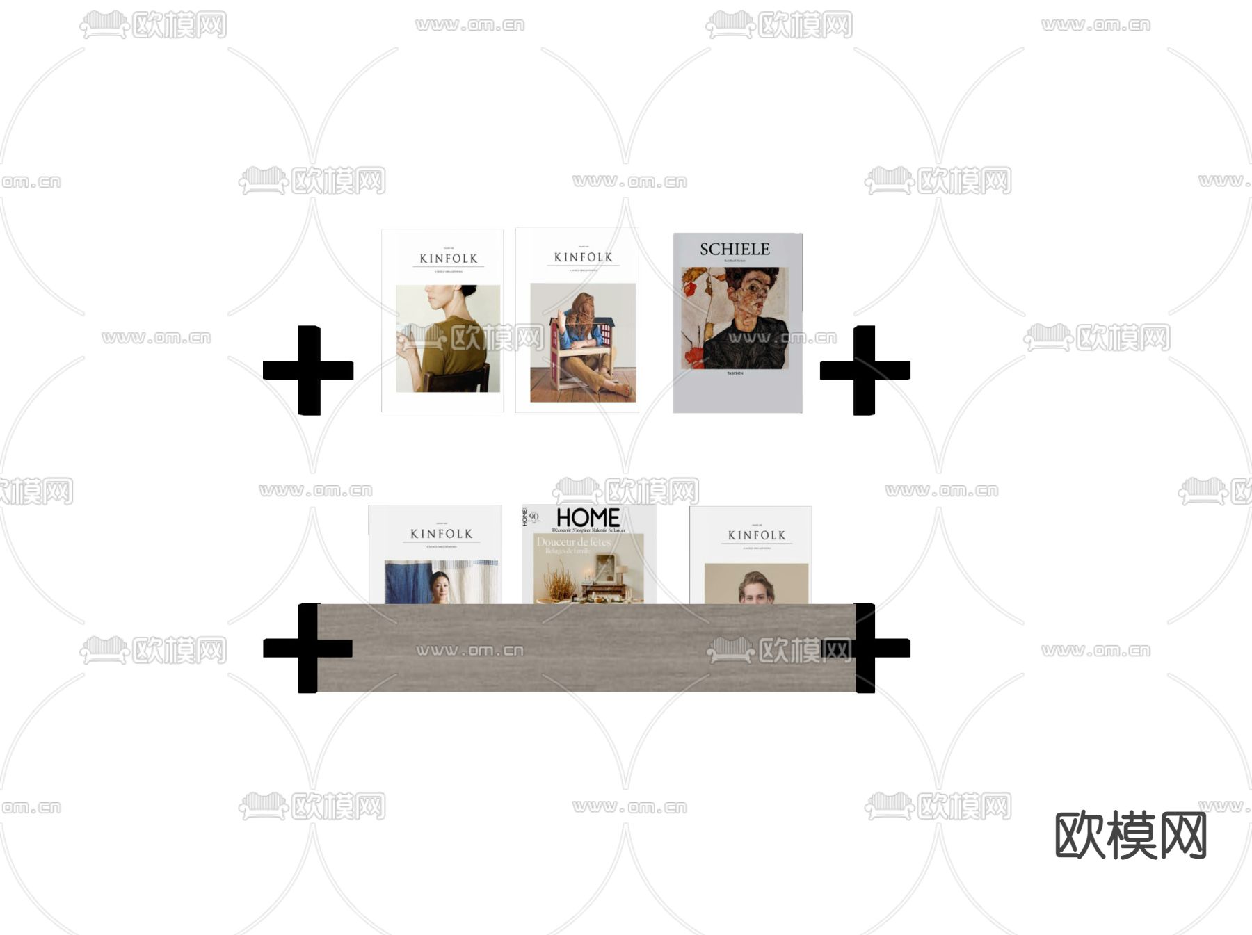 现代墙体相册 装饰画su模型下载（渲染图1）