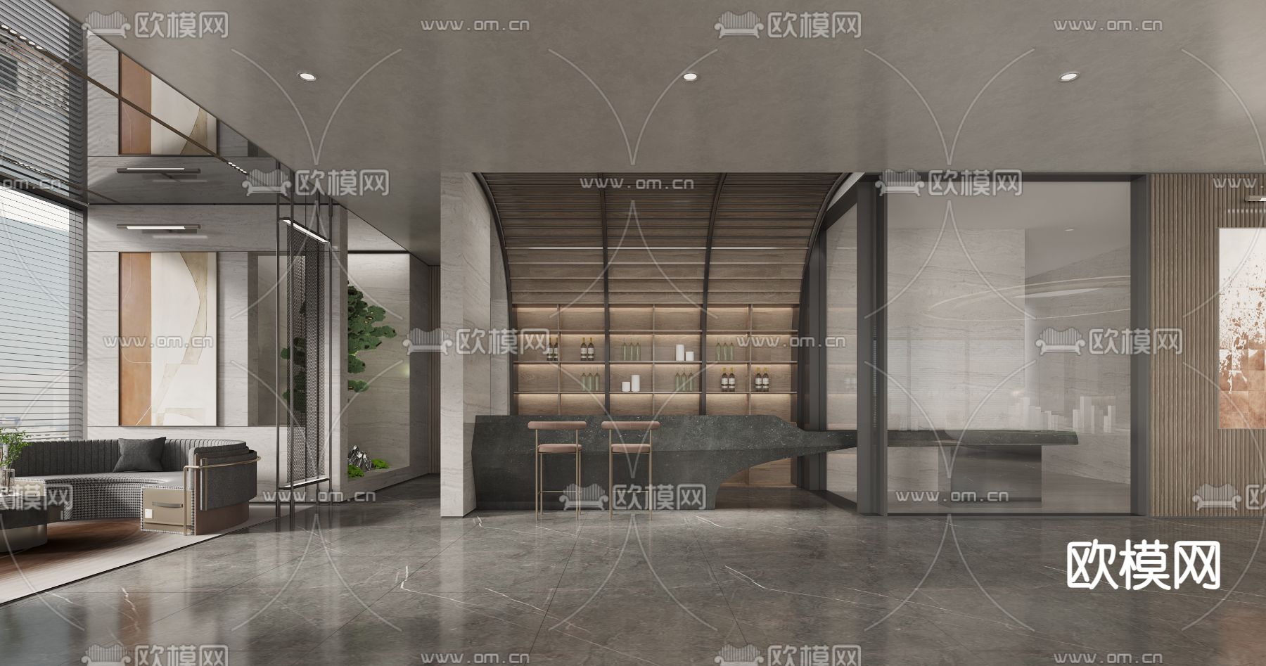 办公室 茶水间 水吧3d模型下载