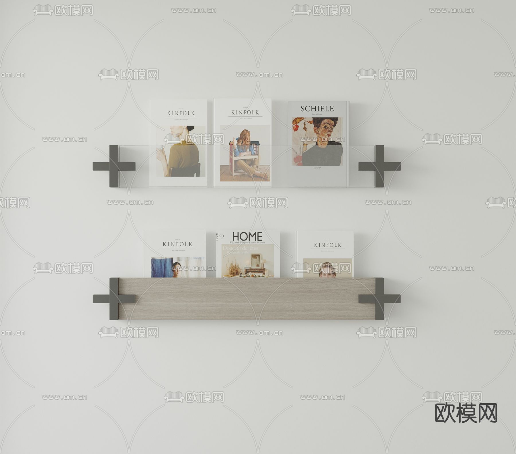 现代墙体相册 装饰画su模型下载（渲染图2）