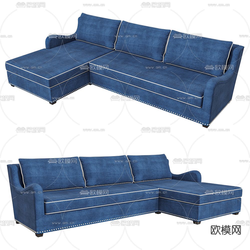 Dantone 转角沙发3d模型下载