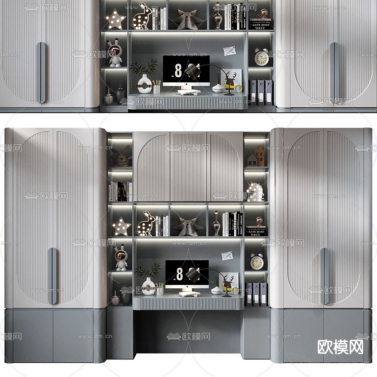 儿童衣柜3d模型下载