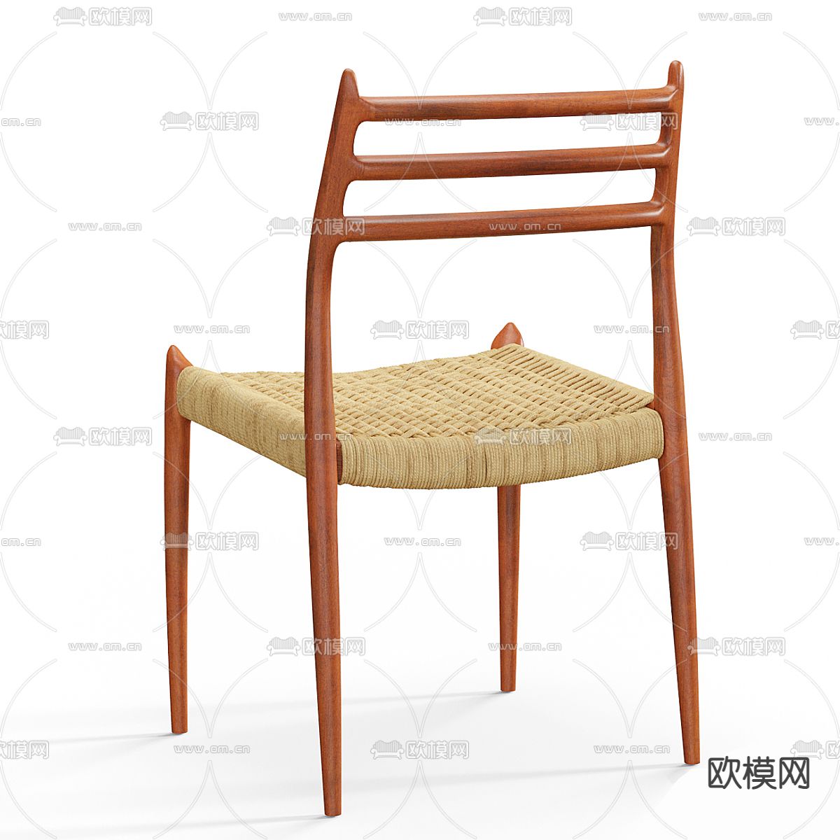 Moller 椅子 餐椅3d模型下载（渲染图3）
