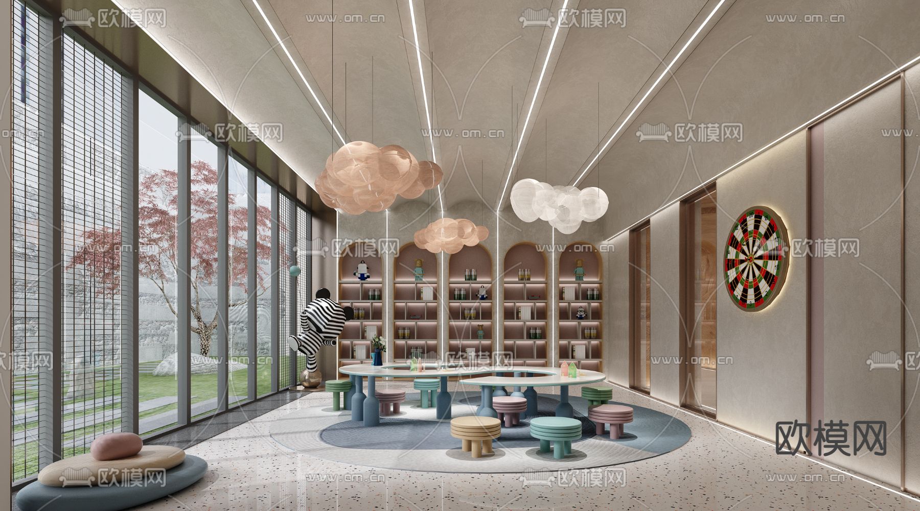 售楼处 儿童活动区3d模型下载