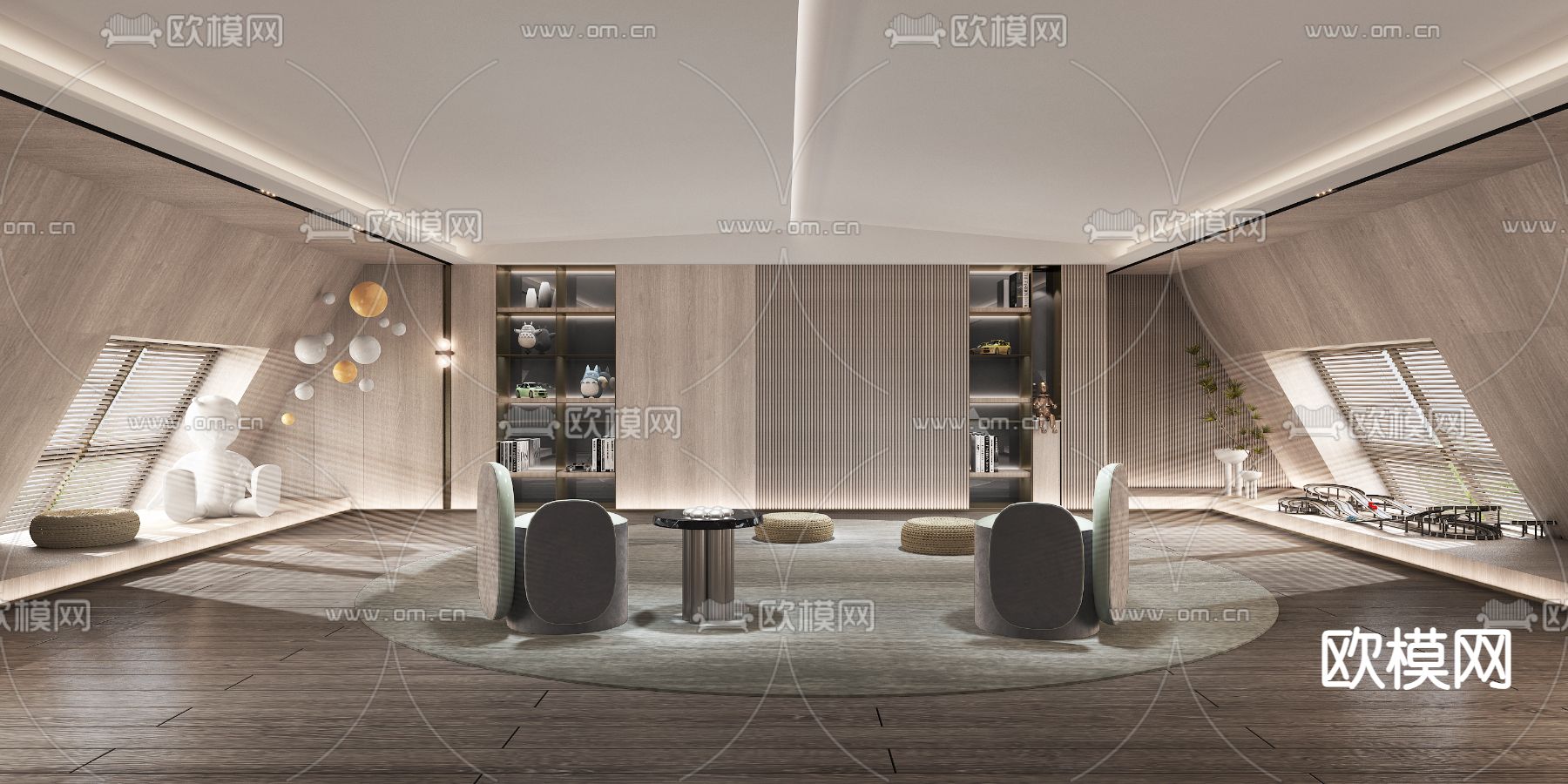 阁楼休息室3d模型下载