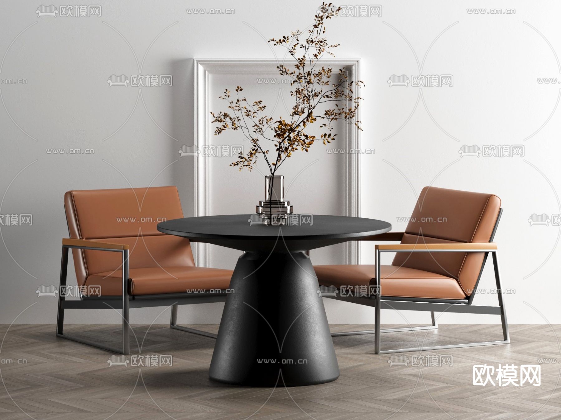 休闲桌椅 洽谈桌椅3d模型下载