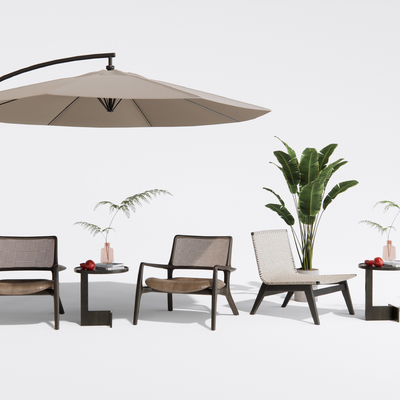  现代户外椅 休闲椅su模型 