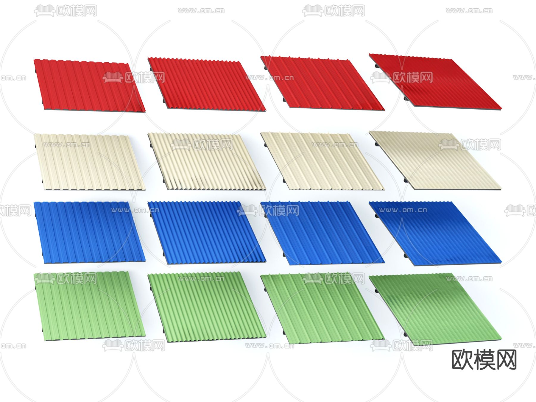 铁皮棚 彩钢瓦 铁棚 遮阳棚 雨棚3d模型下载