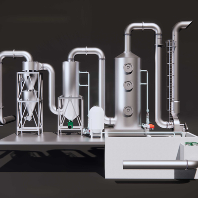  水箱水处理设备su模型 