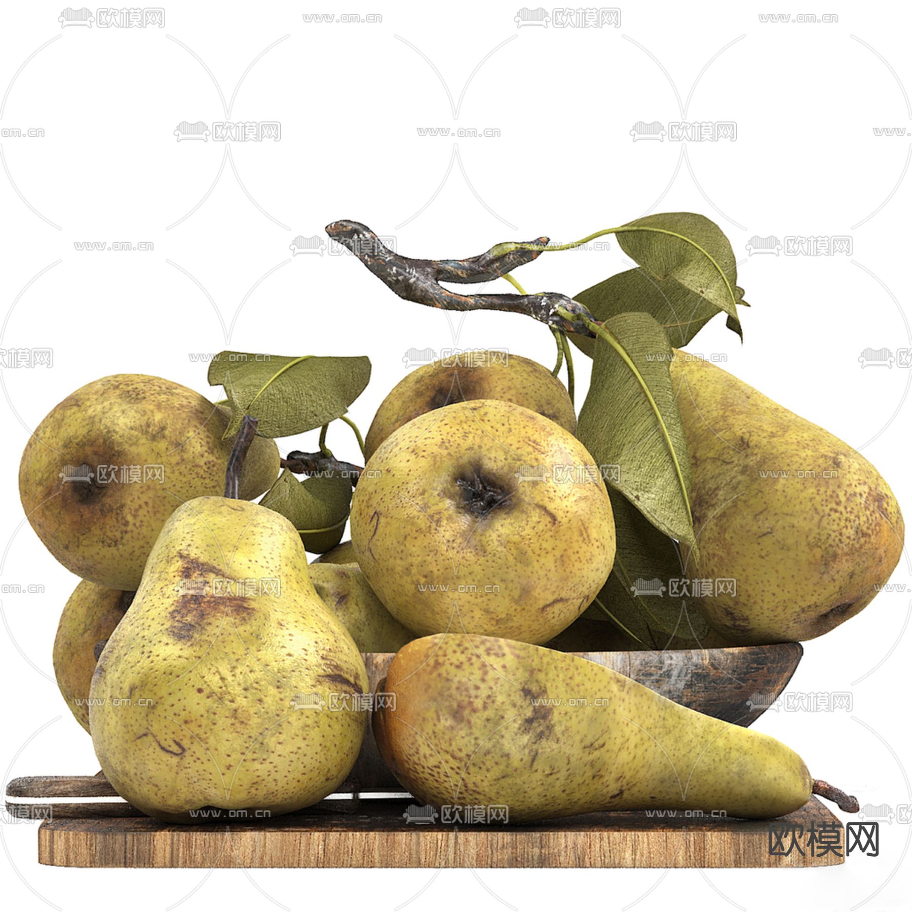 梨子 雪梨 水果梨 果盘3d模型下载