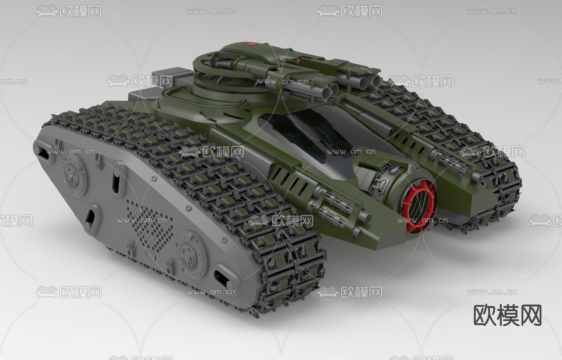 军事坦克 玩具3d模型下载（渲染图2）