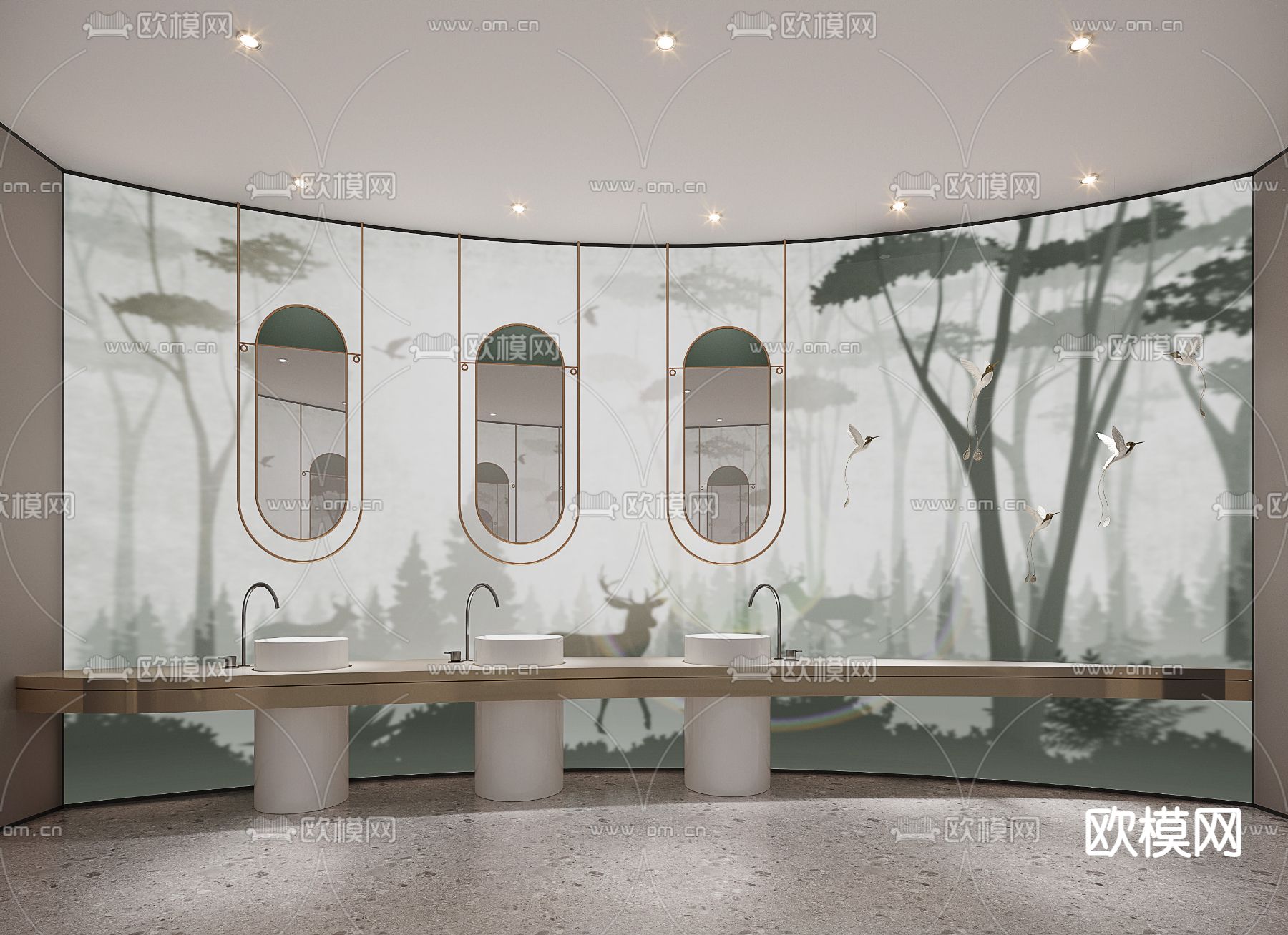 酒店洗手间3d模型下载