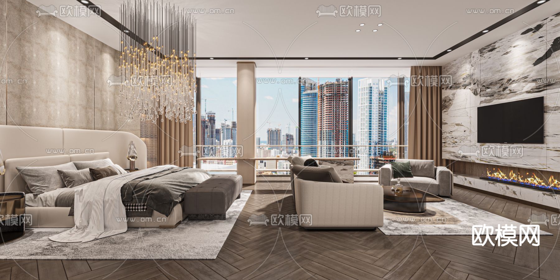 酒店套间 客房 总统套房3d模型下载