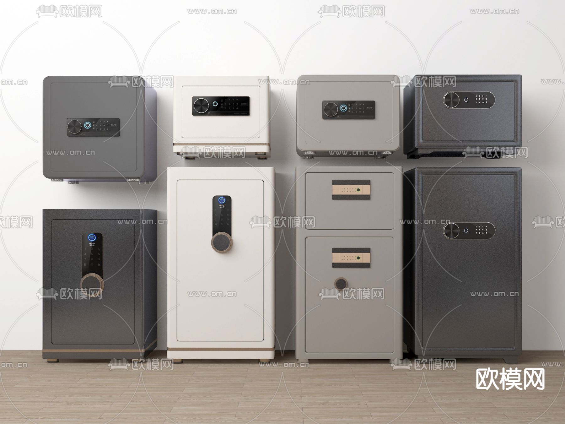 保险柜 保险箱 储物柜3d模型下载